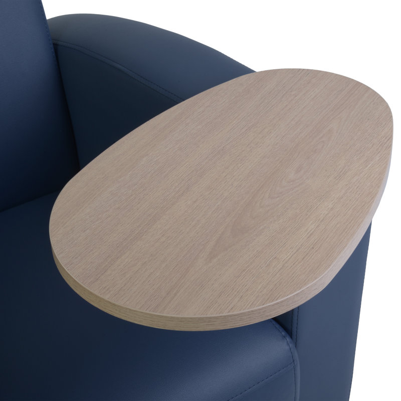 Chaise de réception en vinyle l 56 po Supernova, Bleu