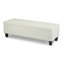 Banc de rangement avec repose-pieds capitonné moderne Drayton-115202495
