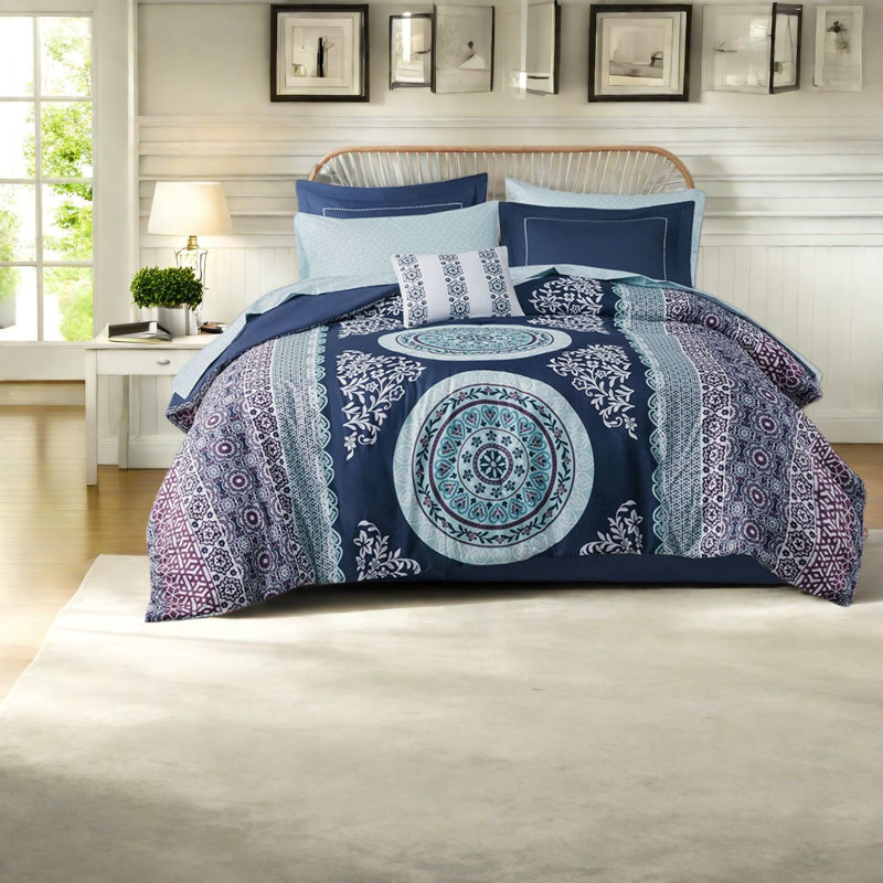 Ensembles complets de literie complète, médaillon Boho en polyester pour la maison