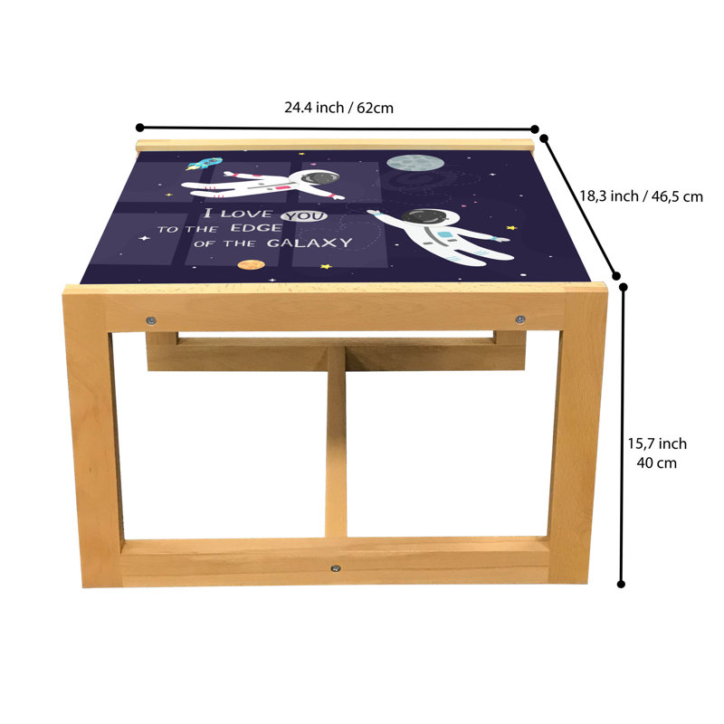 Jahmaal Sled Coffee Table, 62cm H x 46cm W x 40cm D