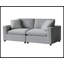 Canapé modulaire Cassandra avec tissu durable et confort moelleux, parfait pour les espaces familiaux et les animaux de compagnie.