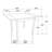 Rectangular 52-Inch Extension Dining Table, Cappuccino