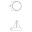 Cilíndrico 1 - Light LED Chandelier-68946608-68946636