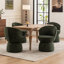 Chaises de salle à manger rembourrées modernes, chaises de baril pivotantes en tissu Boucle, chaises d'appoint à oreilles, chaises de coiffeuse-2100939293