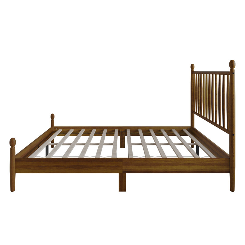 Downey Queen Platform Bed, Brown, Queen