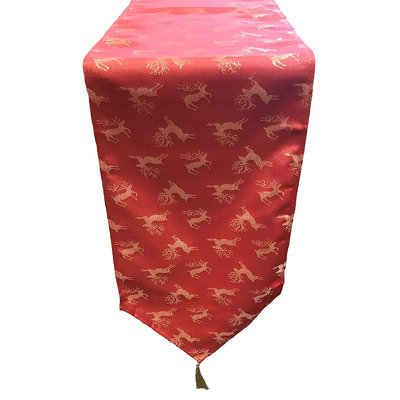 DEER Alaeyah Rectangle Animal Print Table Runner