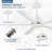 Ilze 52'' 5-Blade DC Motor Indoor/Covered Outdoor Lightless Ceiling Fan with Remote Control-945044453