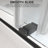 CatalystFP 62"-67"W x 76"H Double Sliding Frameless Shower Door in Matte Black with 3/8" Clear Glass-132934451-112003524
