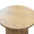 Fynlee 22"Tall Pedestal Wood Round End Table, Handcrafted Solid Wood Fluted Design-467271251