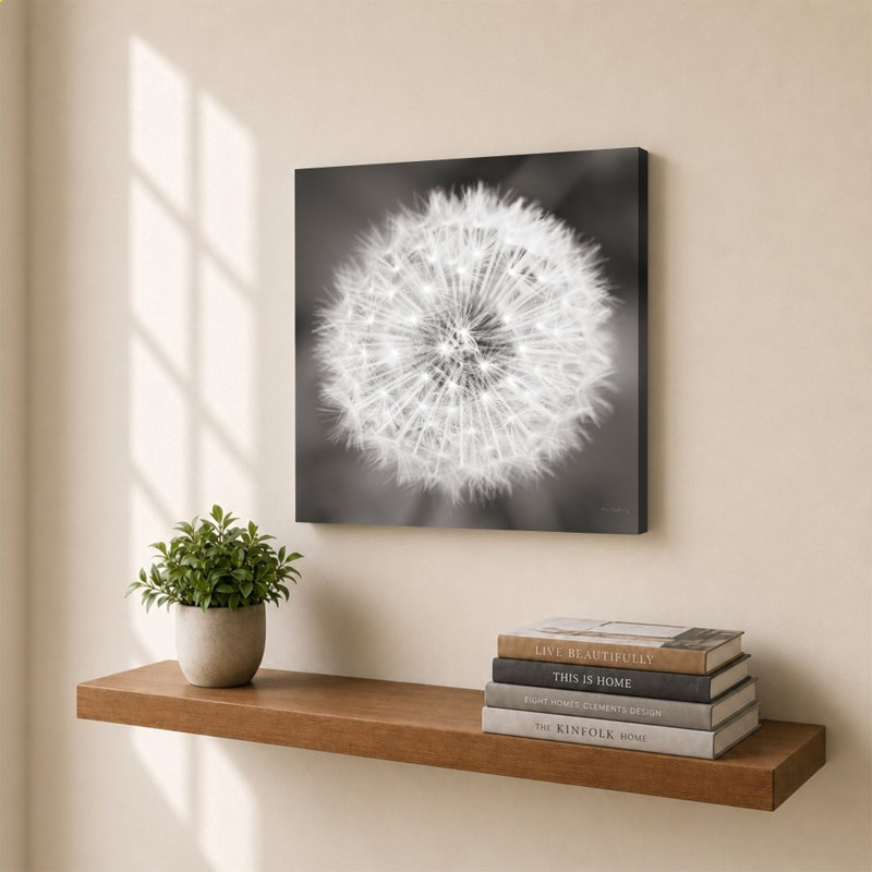 Dandelion Seedhead par Alan Majchrowicz - Impression sur toile, H 30 po x l 30 po