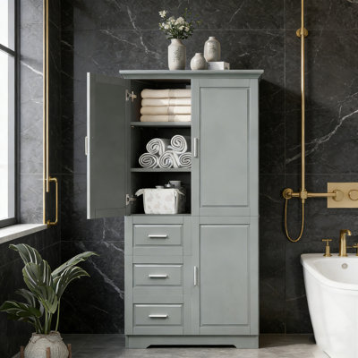 Labat Cabinet with Doors and Three Drawers