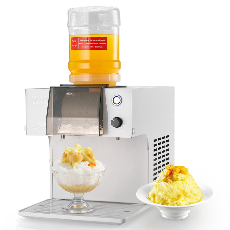 Machine à glace en flocons de neige, machine à glaçons en forme de flocons de neige 88LBS / 24H, machine à rasoir à glace avec lame en acier inoxydable, machine à cône de neige électrique avec réservoir de 0,48 gallon, pré-refroidissement rapide 90 s, pour la maison et les petits rassemblements