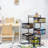 360 Degree Rotating Storage Rack Kitchen Cart with 5 Swing Out Shelves