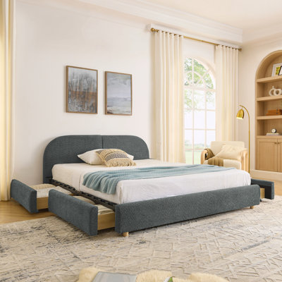 Base de lit tapissier grand