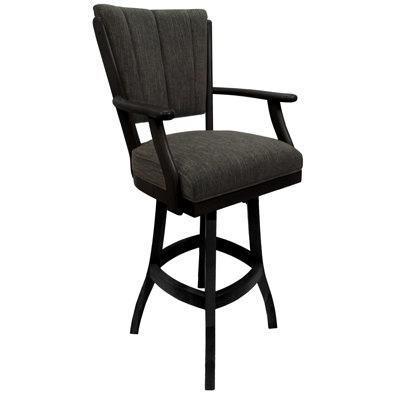 Très grand tabouret pivotant en bois Irminger