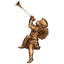 Figurine de fille trompette Anges de Saint-Pierre