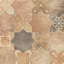 Tech Land Star & Cross Fire 6" x 12" Porcelain Singular Wall Floor Use Tile