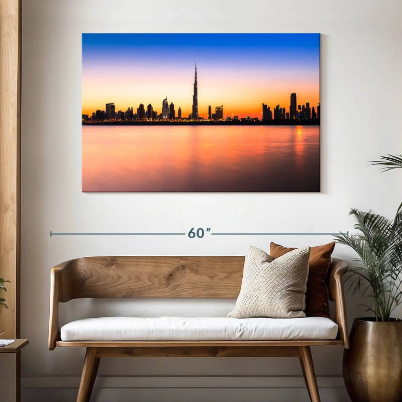Sireci Dubai UAE Skyline, 32" H x 48" W