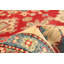 Tapis unique en laine noué à la main de style Gazni rouge / or des années 2010 de 8 pi x 10 pi Qaiden