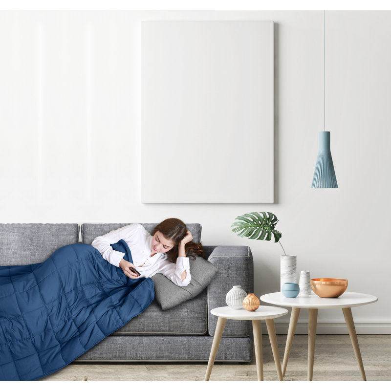 Jeté matelassé Lauren Taylor, Bleu marine