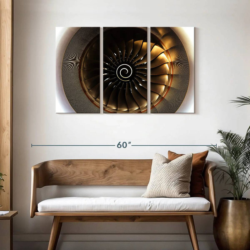 Mehar Sunlit Turbine Aircraft, 28" H x 45" W