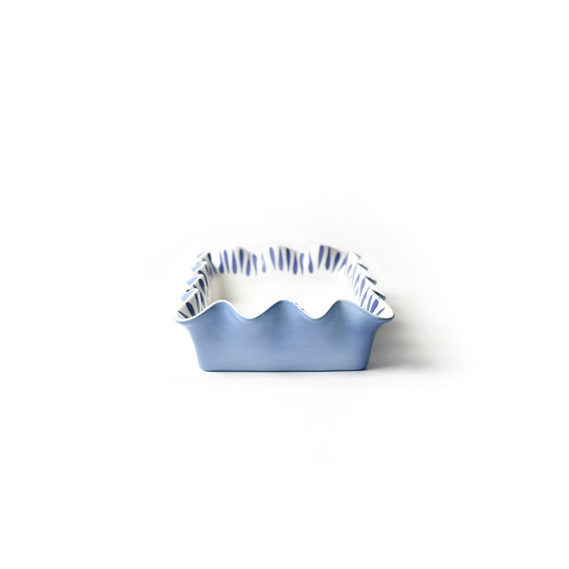 Drop Ruffle 13 Casserole Iris Blue