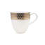 Gem Cut Gold Bone China Coffee Mug