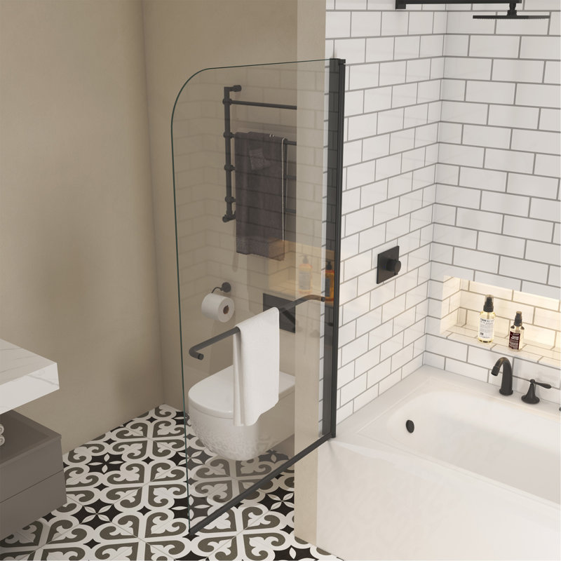 Écran de douche à pivot de qualité supérieure avec caractéristiques avancées pour une expérience de douche ultime