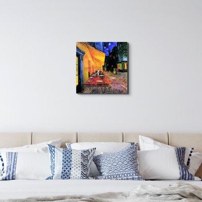 Cron Homage To Van Goigh - Night Café | 58x58 Cm Frameless Panel Lightweight Ready To Hang by Van Gogh - No Frame Print Set on Metal
