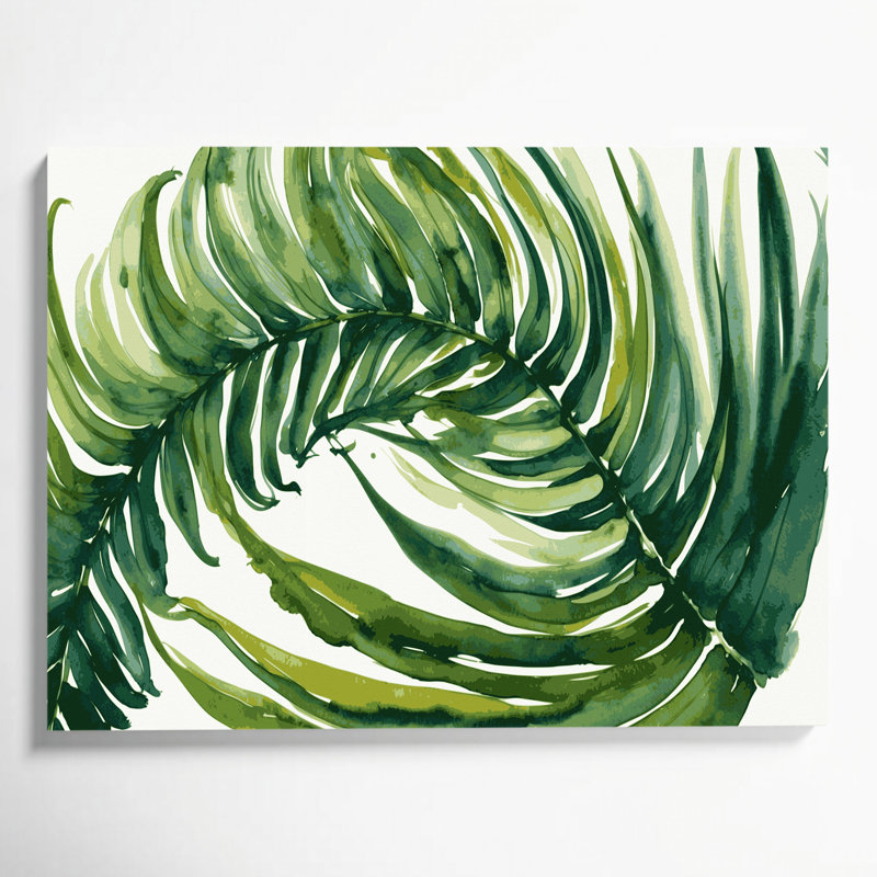 Art mural sur toile Botanical Asplenium, H 11 po x l 14 po