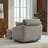 Upholstered Swivel Chair With Storage Ottoman-102361025