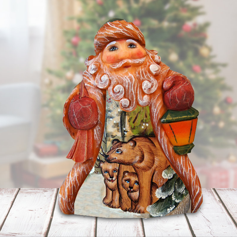 Collection de derevo pour père noël figurine de famille ours Fifield