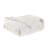 King White Cotton Basketweave Geometric Blanket