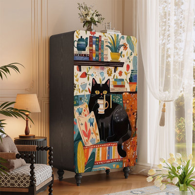 Garde-robe française en bois massif de Dopamine
