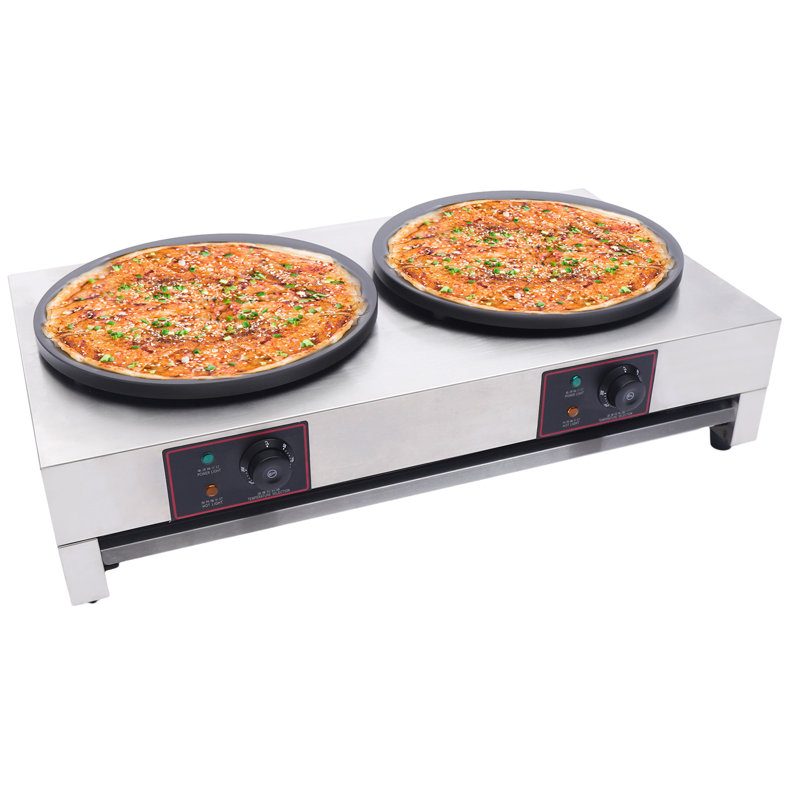 Crêpière électrique en acier inoxydable