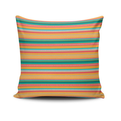 Decorative Cushion Cover, 17 x 17 Inches, 50% Cotton / 50% Polyester | Machine Washable at 104°F, Ironable, Concealed Zip Closure | Perfect for Living Room, Bedroom, and Stylish Home Décor