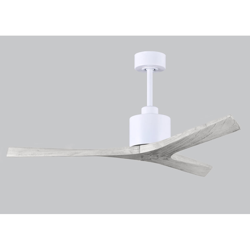Mollywood - 42" Ceiling Fan - Textured Bronze Finish - Matte Black Blades, Matte Black, Matte White, 52"