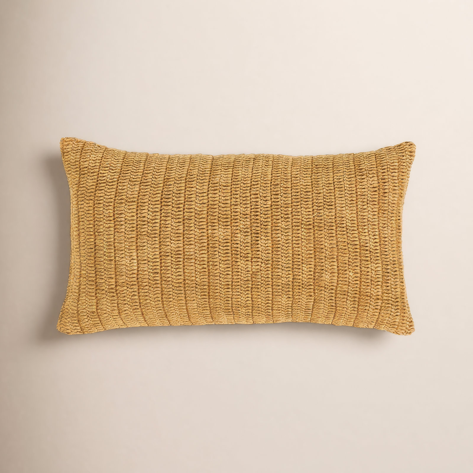 Dalenna Cotton Pillow Cover & Insert, Honey, 14" x 26", Rectangle