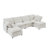 Elysara Modular Sleeper Sofa Convertible Sectional-594488098-571060686