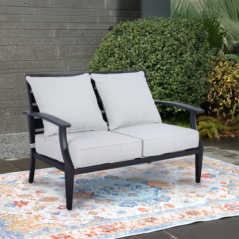 Outdoor Deep Seat Chair Cushion Set, 24" W x 24" D, Light Gray