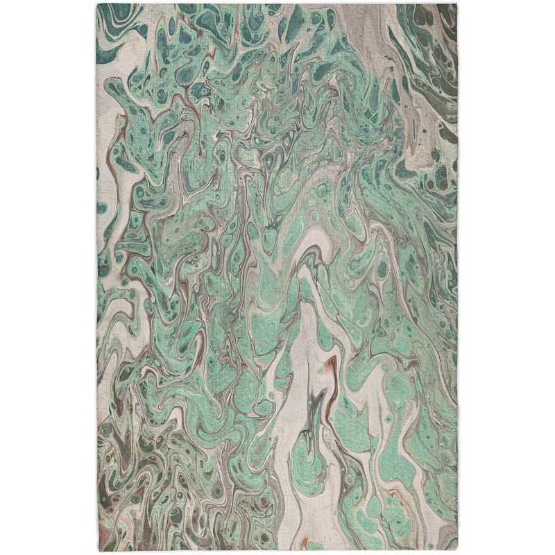 Premium Machine Washable Dream Shag ADS54 Abstract Rug, 5' x 7'6"