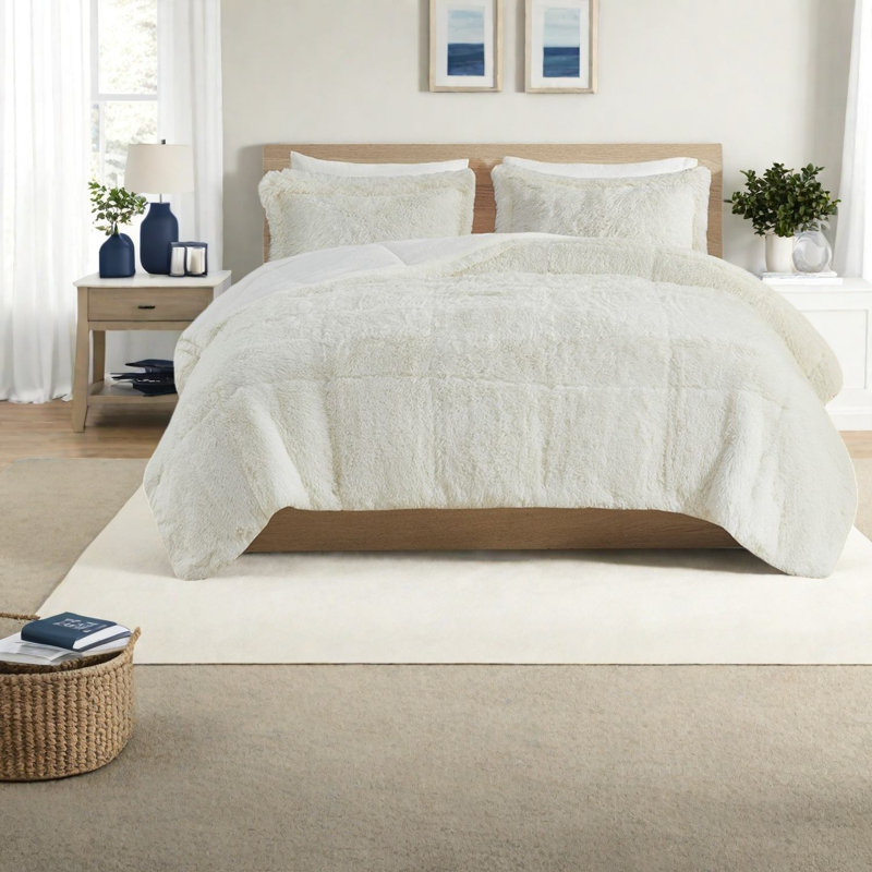 Soft Plush Bedding Sets, Polyester Full Queen Modern Home Comfort