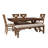 Warsaw 6 - Person Trestle Dining Set