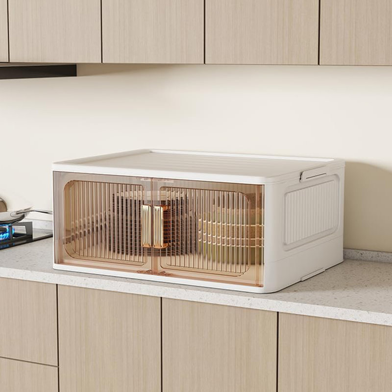 Bacs de rangement pliables avec couvercles, 83,5 pte