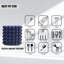 Ensemble d'accessoires de salle de bain 2 pièces, distributeur de savon en résine et porte-brosse à dents pour salle de bain, salle de bain d'invités, appartement et dortoir, bleu marine Better Trends Nova-129480805