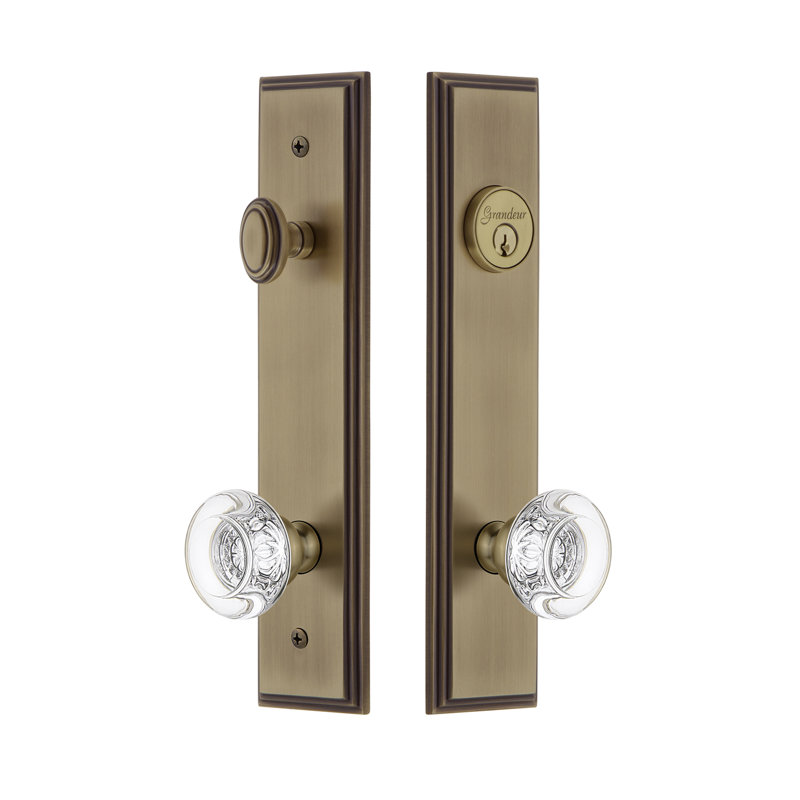Ensemble d'entrée haut Carré, Laiton rétro, 2.75"