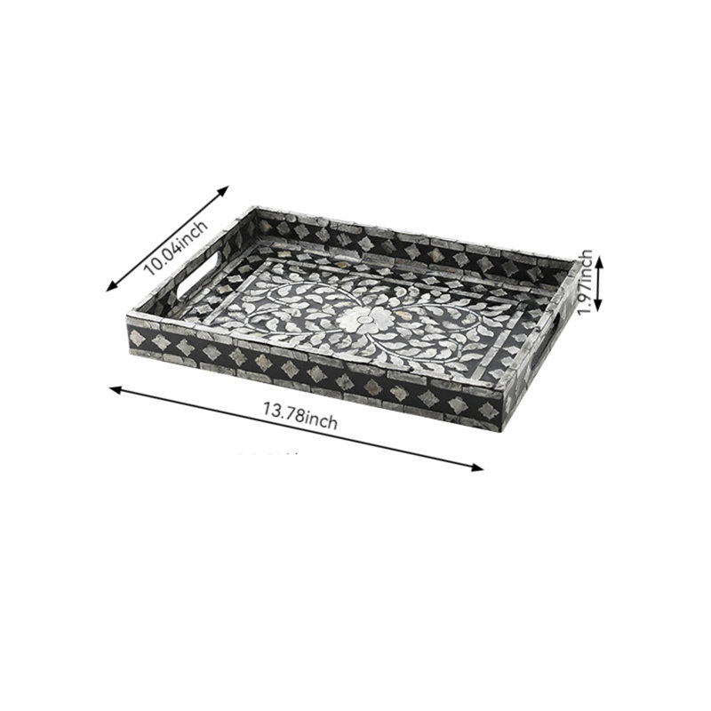 Tyshone Tray, 1.97" H x 10.04" W x 13.78" D