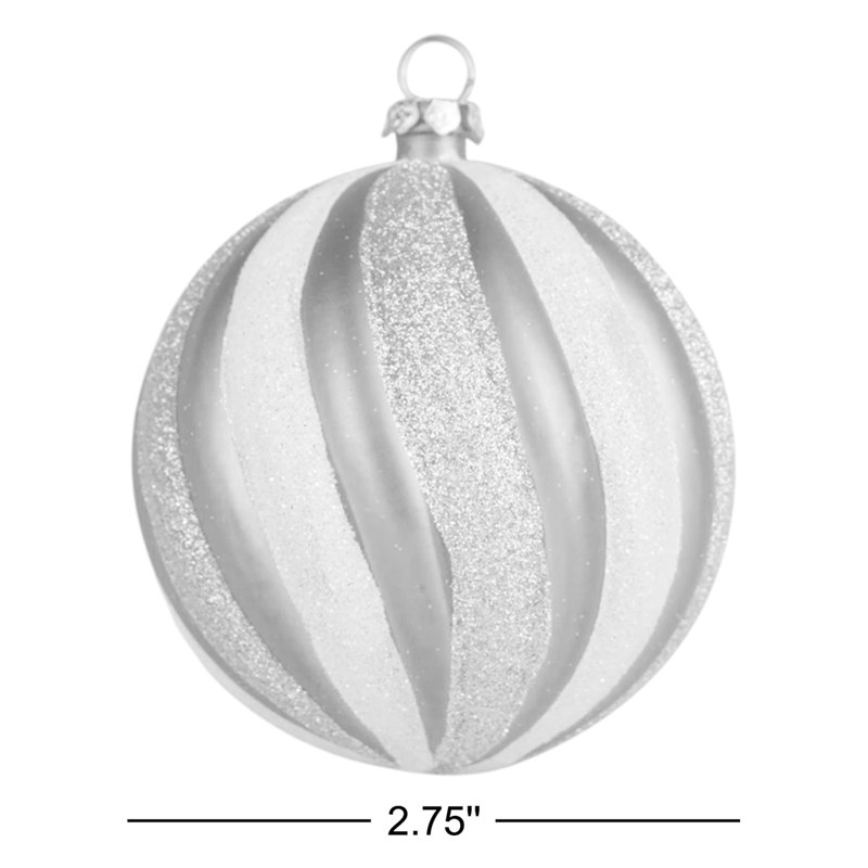 Ensemble d'ornement boule 6 pièces, Rouge / doré