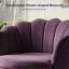 Fauteuil demi-tonneau en velours 30 po Hendrix-2112441285
