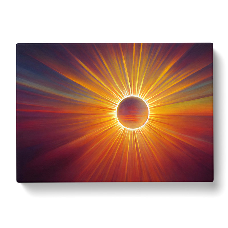 The Rising Sunset Vol.4 Abstract - Wrapped Canvas, 50cm H x 76cm W x 3cm D